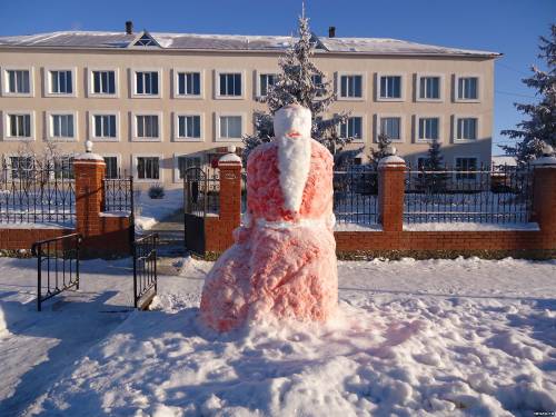 Дед мороз раскрыл рот