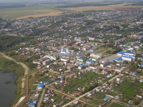 Мензелинск, вид сверху, 2011